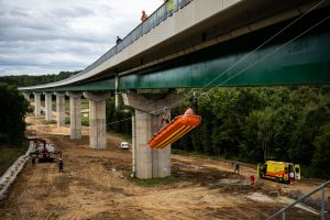 Katasztrófavédelmi gyakorlat a Vasszentmihályi völgyhídon